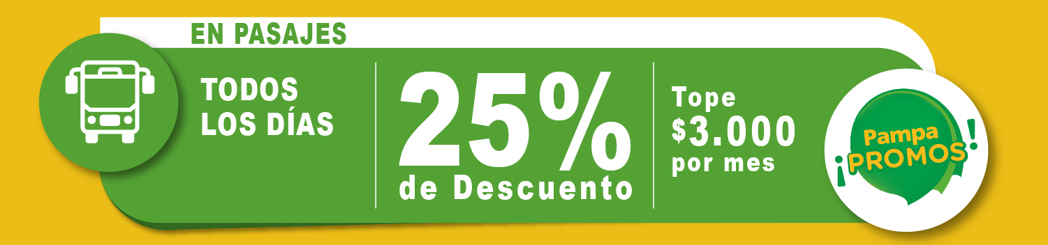 25% de Descuento en Pasajes Terrestres
