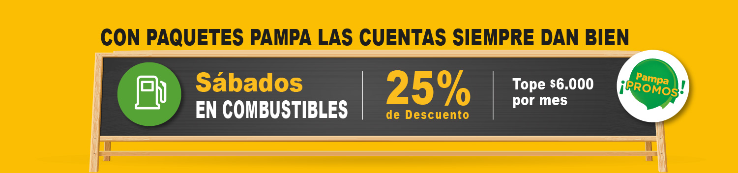 25% de descuento en combustibles