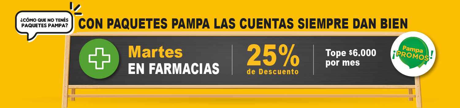 25% de Descuento en Farmacias y Perfumerías