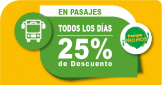 25% de Descuento en Pasajes Terrestres