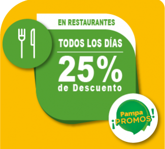 25% de Descuento en Restaurantes
